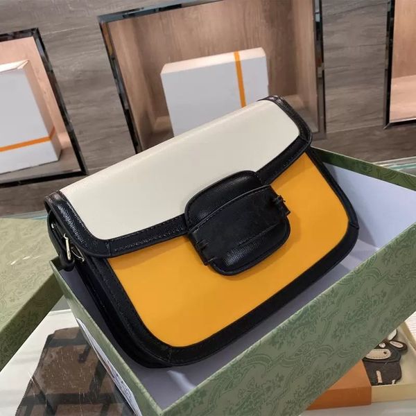 

luxurys designer shoulder bags classic horse street buckle messenger bag leather high quality