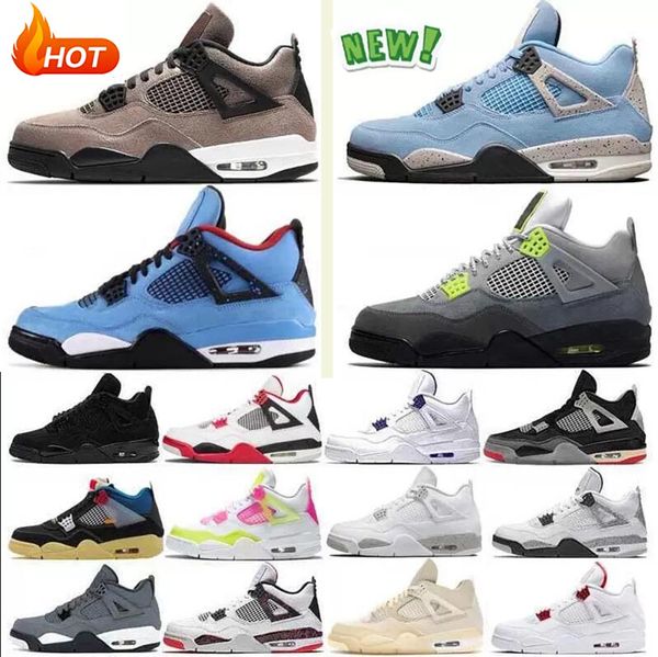 

2022 zen master 4 4s basketball shoes jumpman university blue mens military black cement cat cream sail white oreo bred infrared cool grey t