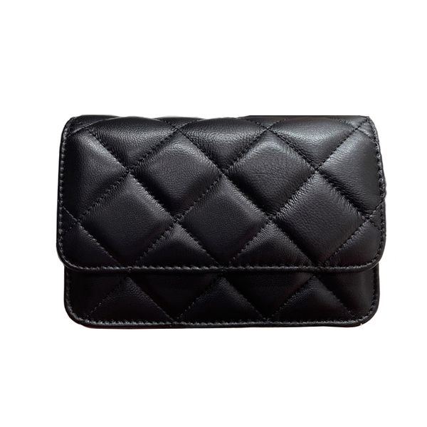 

designer bags waist bag elling classic retro diamond plaid metal chain feels soft delicate exquisite compact versatile style messenger bags