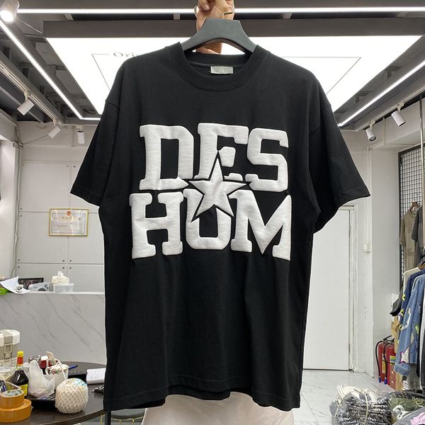 

2022ss puff print t-shirt men women 1 quality printing t shirt tee, White;black
