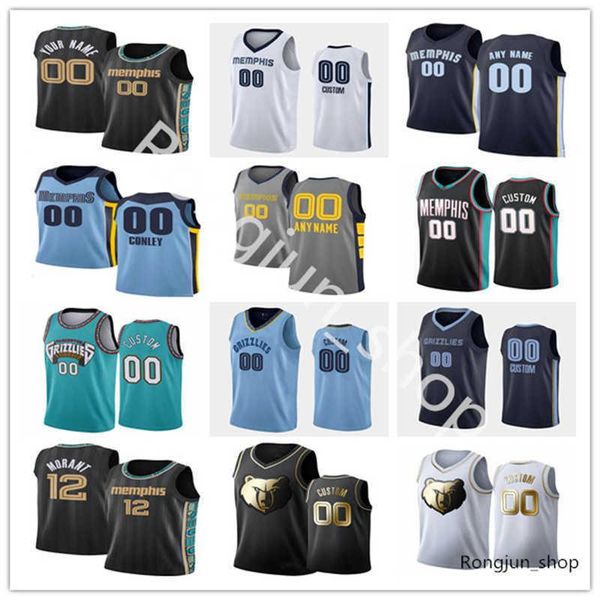 

custom printed basketball jerseys 12 ja 13 jaren morant jackson jr. 17 jonas 7 justise valanciunas winslow 1 kyle anderson brandon clarke, Black;red