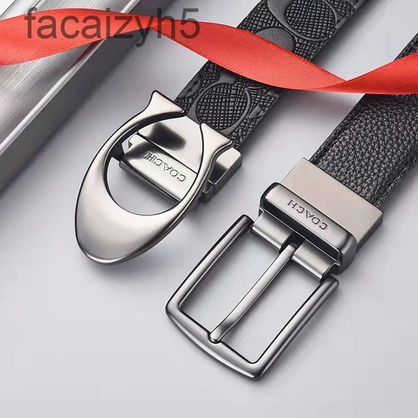 

belts designer new guanjia men's business leisure belt embossed body 3.5 wide smooth buckle u versatile u1j2, Black;brown