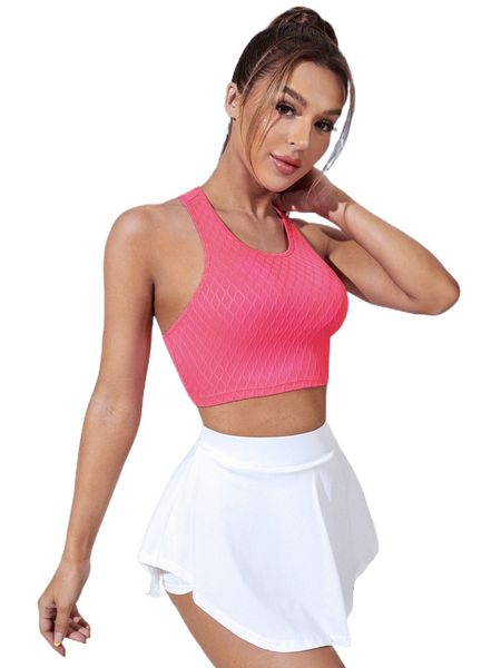 

racer back sports tank m6on#, Gray