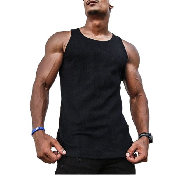 

men's tank vest undershirt solid color crew neck casual daily sleeveless lightweight big and tall sports white black light gray / summ