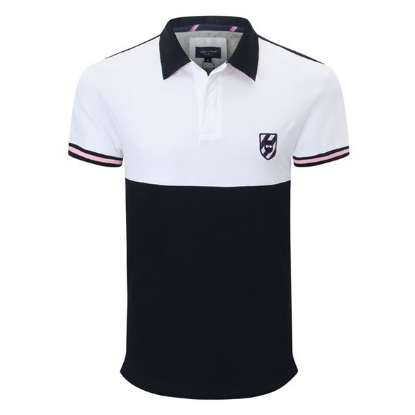 

sell men's embroidery polo shirts faconnable brand design men cotton short sleeve camisas homme tees men sweetshirts 220402, White;black