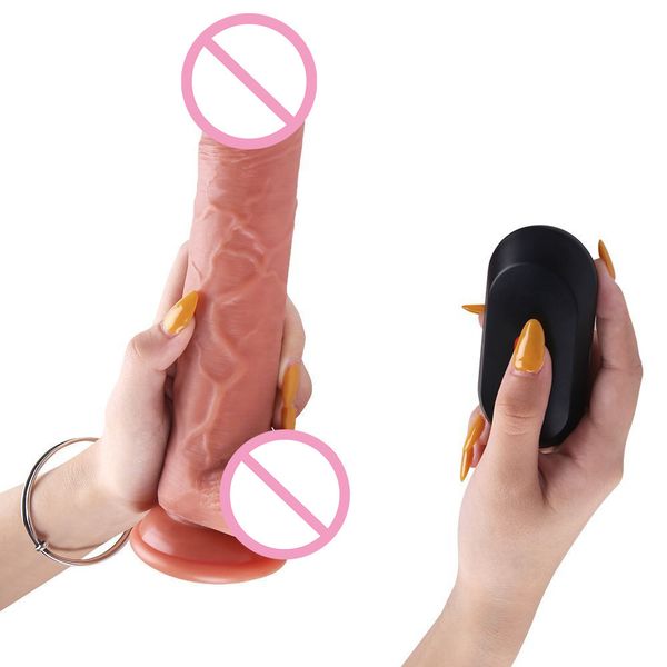 Vibrazione Dildo per le donne 2021 Nuovo Elettrico G Spot Stimolazione Massaggiatore Telecomando Squirting Penis MS Masturbator Giocattoli sexy
