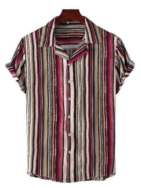 

men striped button up shirt q6t0#, White;black
