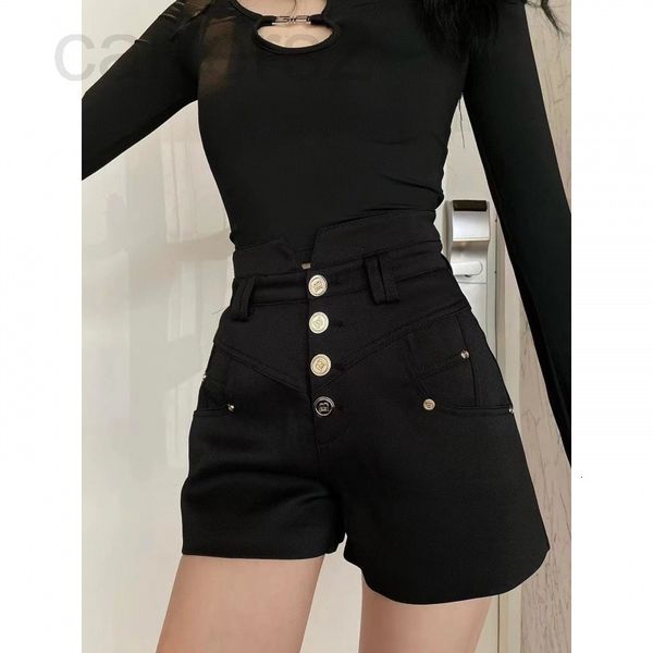 

casual dresses designer chaopai 22 new style gold button shorts in early spring are big goods. the version is super correct. whoever wears t, Black;gray