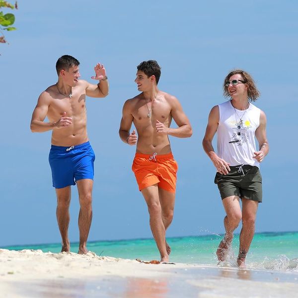 Shorts masculinos homens roupas de banho de roupas de banho boxer baús bermuda man bermuda praia praia seca rápida terno de banho de fundo swim swimmen's swimmen's