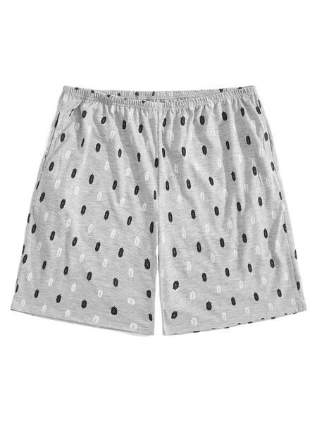 

men feather print pajama shorts v9xj#, Black;brown