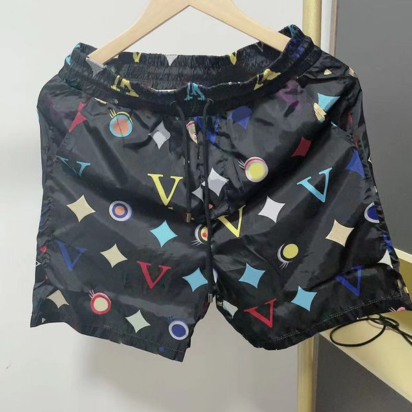 

shorts brand summer sports fashion quick drying mens swimwear printing board beach pants men swim short size qaq, White;black