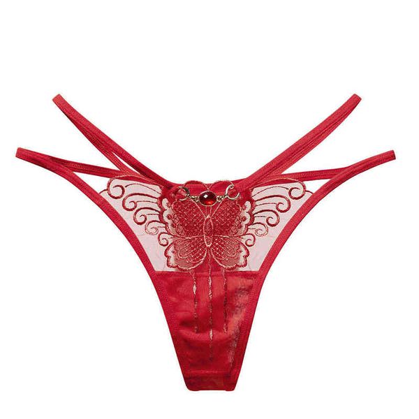 

women g-string embroidery interest underwear ladies panties lingerie bikini underwear pants thong intimatewear 1pcs/lots w220324, Red;black