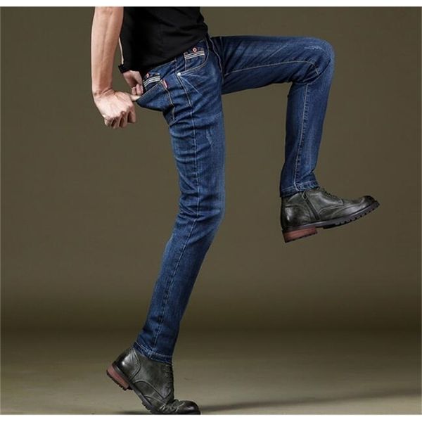 

arrival good quality men stretch jeans on s long length 201128, Blue