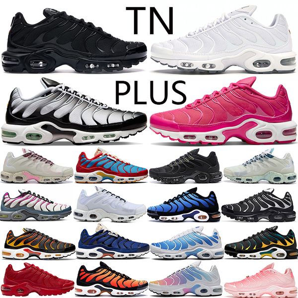 

tn plus se running shoes men women black white tan burgundy volt glow hyper pastel blue oreo orange pink pimento mens trainers outdoor sneak