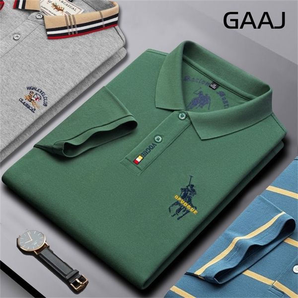 

polo men 100% cotton shirts short sleeved embroidery famous brand business trendy fashion summer men polo shirt 220402, White;black