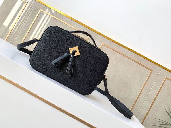 

designer m44606 saintonge handbag tassels camera woman daily essentials shoulder protection makeup clutch ladtynew travel toiletry pouch, Brown;gray