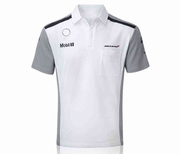 

2020 summer breathable f1 motorsport team polo t-shirt cycling street car fan racing, White;black