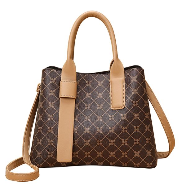 

designer bag crossbody with good leather and chain classic handbag for women 31cm brown