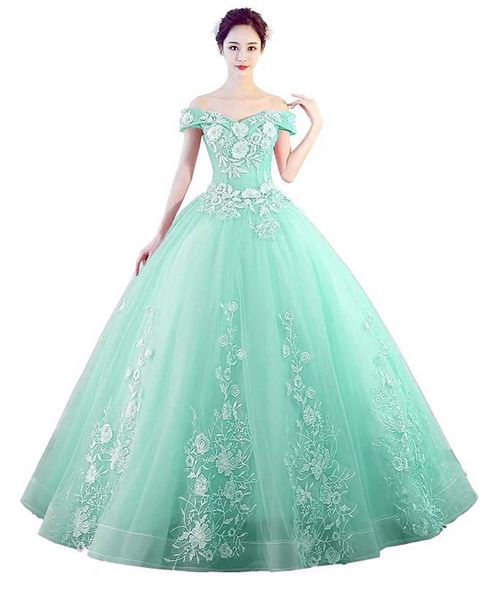 Quinceanera-Kleider, schulterfrei, Kleid, Maskerade, Ballkleider, Abschlussball, süßes 15-16-Abschlussballkleid, Vestidos De 15 Anos