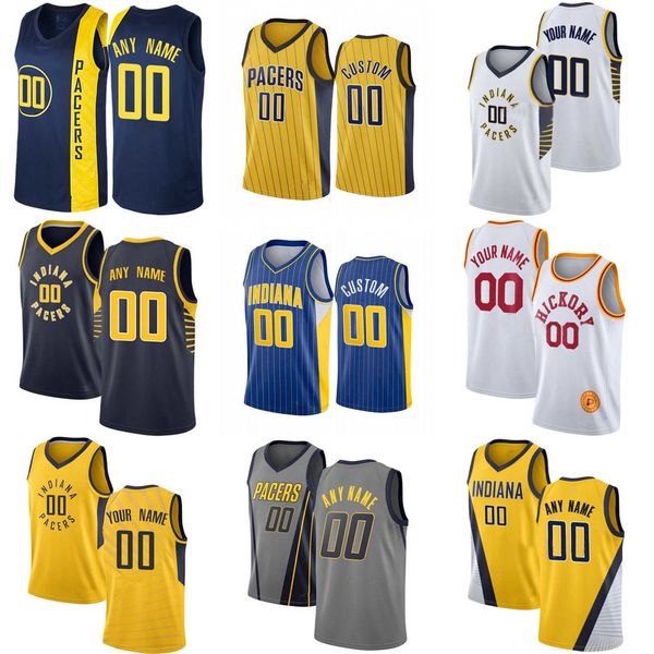 

75th custom indiana''pacers''men jersey women youth 88 goga bitadze 12 oshae brissett 13 torrey craig 3 chris duarte bas, Black;red