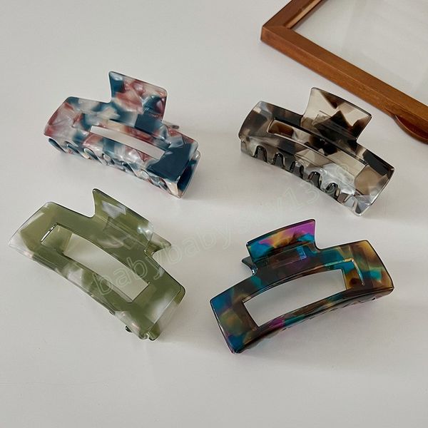 

woman transparent hair claws big simple hairgrip women hair accessories hairclips hairpins girls headwear ponytail clasp, Slivery;white