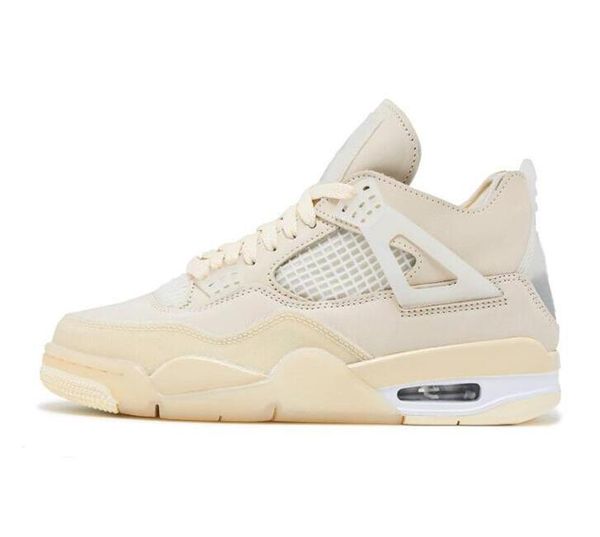 

2023 kids 4s sail bred white university blue basketball shoes iv children boys girls black cat lightning red thunder pure money sneakers tod