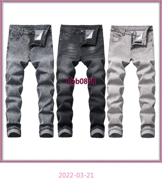 

men's jeans motorcycle men bleached vintage washed denim destroyed skinny pencil pants in 3 colors gray, Blue