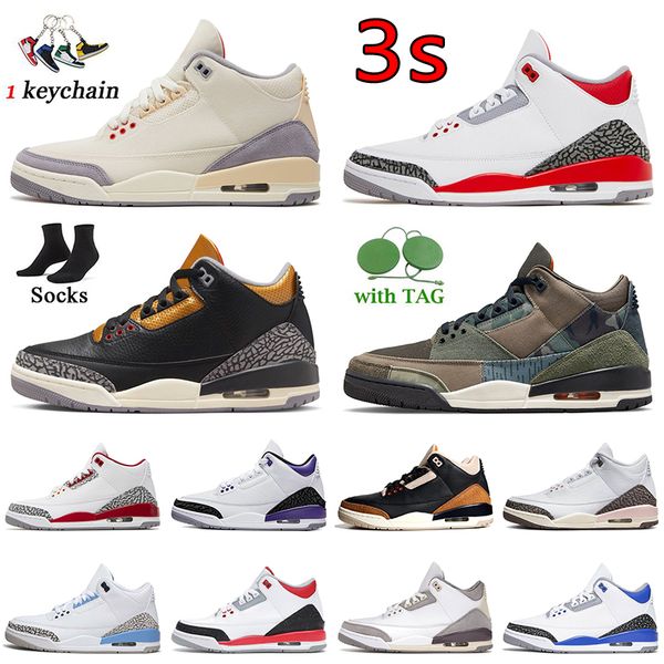 

2022 fire red 3s jumpman 3 women mens basketball shoes retro men sneakers black gold cement muslin neapolitan dark mocha patchwork camo pure