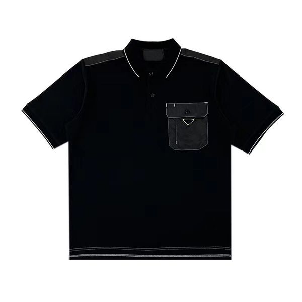 

2022 couple women men s polo shirt fashion brand classic polos men embroidery short sleeve perfect detail anti-pilling ine sketch summer te, White;black