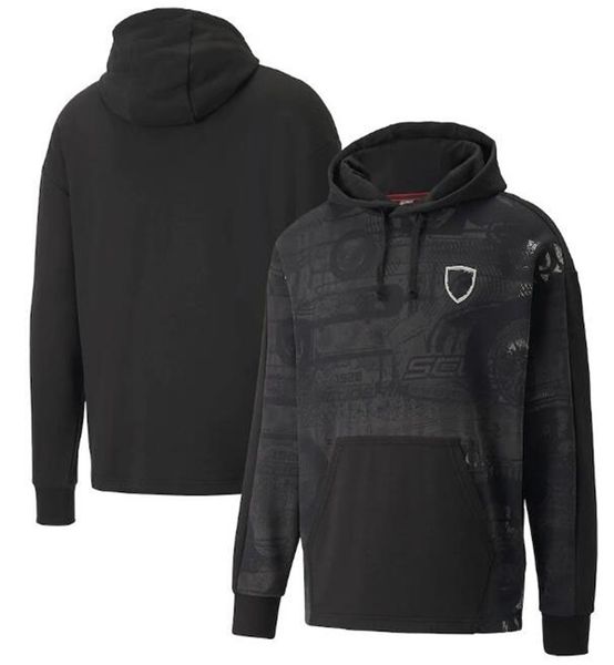 

2022f1 hooded pullover fleece sweater for racing enthusiasts, the same customization