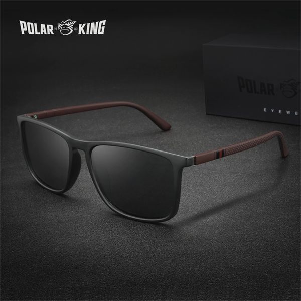 

polarking luxury polarized sunglasses men's driving shades male glasses vintage travel fishing classic 400 220407, White;black