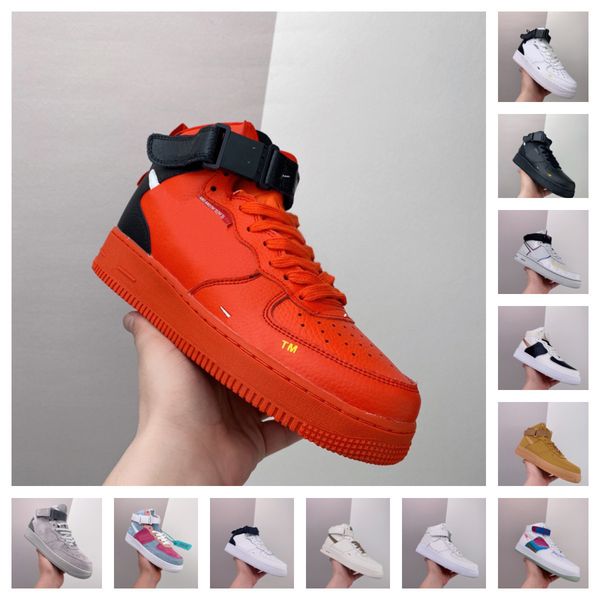 

af1s designer casual shoes high 07 skateboard shoes women men airforce one sneakers white black wheat shadow pistachio frost spruce aura tra