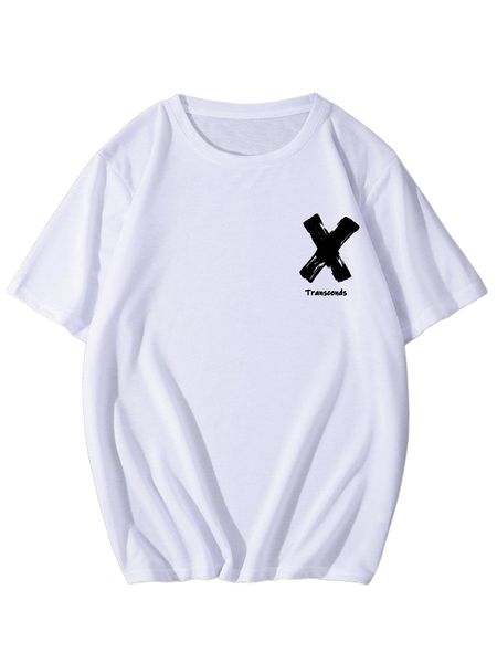 

men letter graphic tee d9hh#, White;black