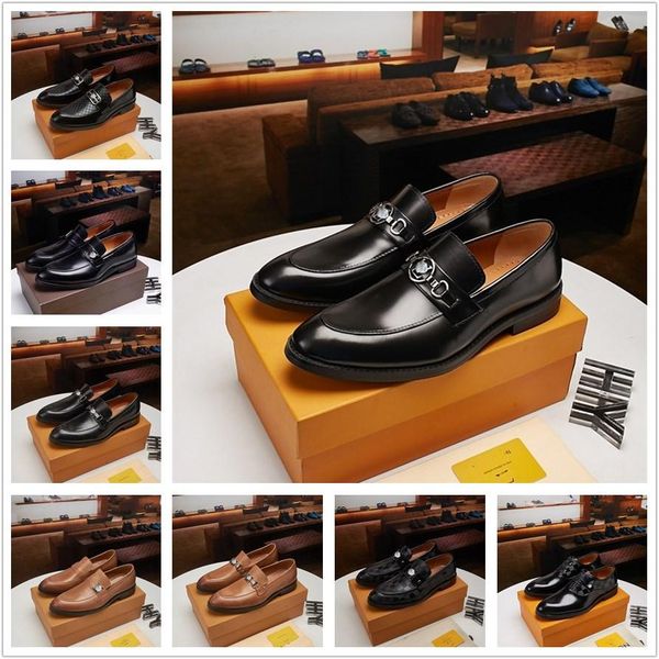 

aa cross-border three-joint leather shoes designer luxury men's business formal dress hand-sewn oxford shoes large size office shoe 11, Black