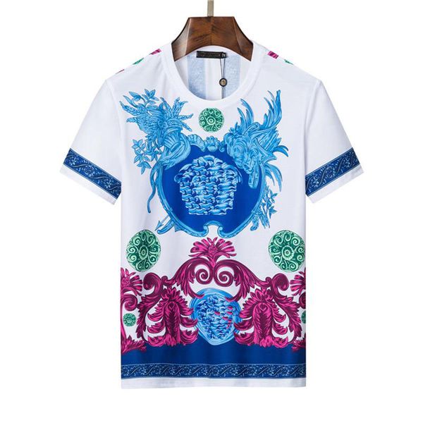 

2022 men cotton round collar men's t-shirt european-american fashion t shirt letter printed logo summer casual lovers short sleeve m-3x, White;black