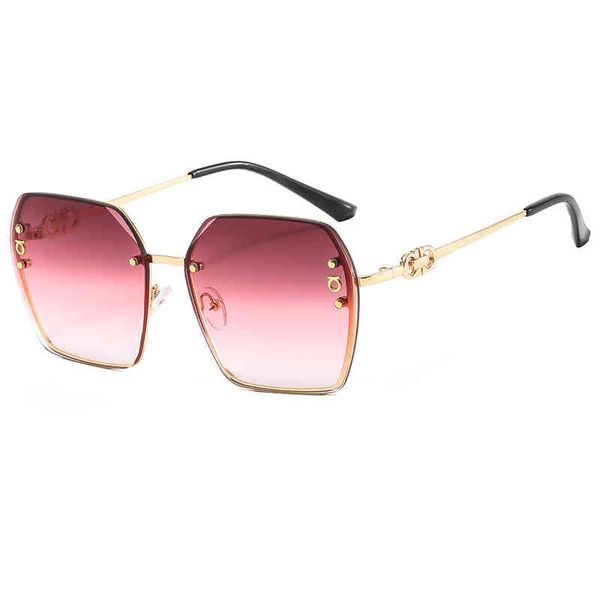 

fashionable new d sunglass women's ins metal polygon glass vintage luxury brand design sunglasses uv400, White;black