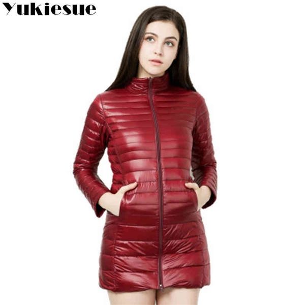 

90 duck women s down jacket winter warm thick female jacket women hooded chaqueta mujer jackets for women outwear coat parka 210412, Black