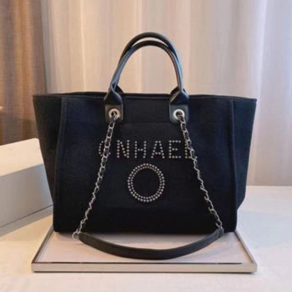 

fashion women's luxury handbags beach bags brand ch pearl label canvas women evening bag designers classic small female bobby backpack, Black;red