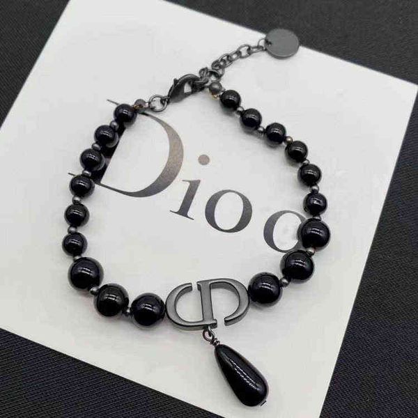

fine black pearl water drop necklace personality temperament punk men's and women's necklace jewelry