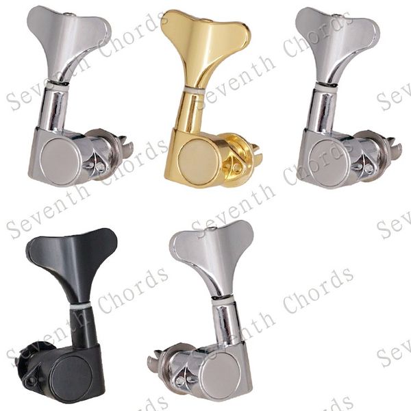 

a set 5 pcs bass guitar string tuning pegs tuners machine heads for 5 string bass replacement