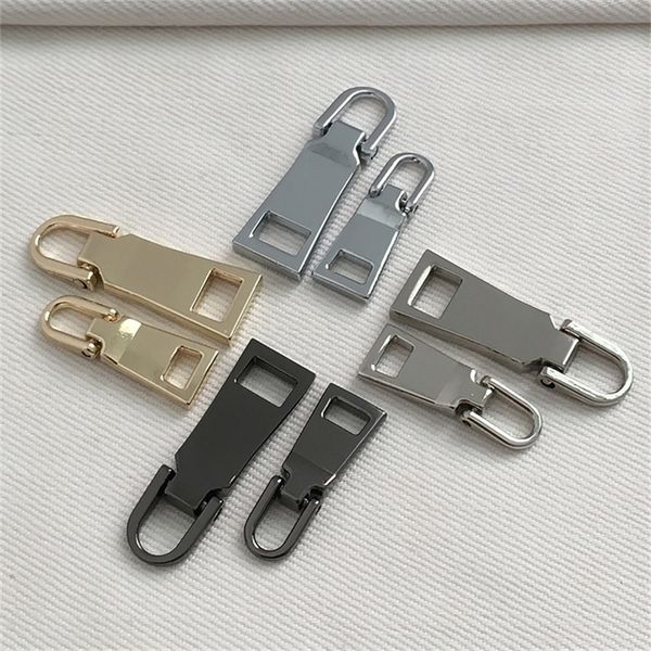 

1pcs 5 3 detachable metal zipper pullers for sliders head s repair kits pull tab diy sewing accessories 220620, Black