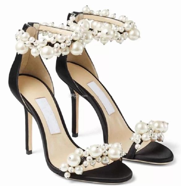 

perfect summer luxury fashion lady dress shoes red sole sandals chick elegant women pumps wedding party classic ladies toes graffiti high fr, Black
