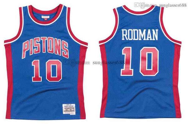

stitched dennis rodman jersey s-6xl mitchell & ness 1988-89 mesh hardwoods classics retro basketball jerseys men women youth, Black