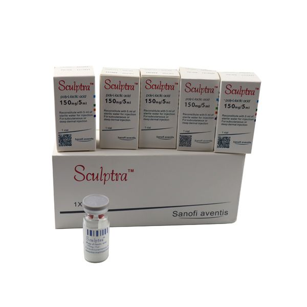 

sculptra poly-l-lactic acid butt dermal filler original 10 vials one box