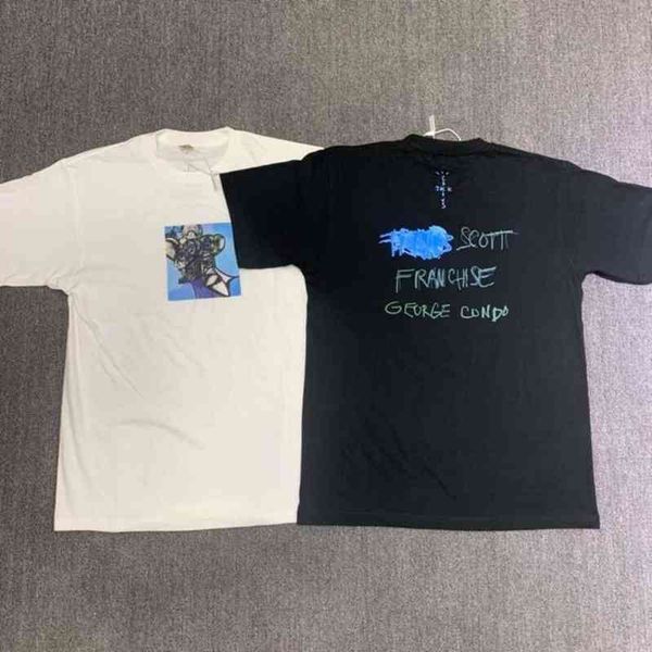 

2022men women print t-shirt fashion high trend tshirt, White;black