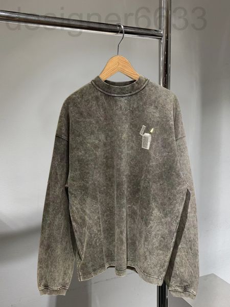 

women's hoodies & sweatshirts designer aw dawangjia spring round neck drill loose t-shirt printed long sleeve sweater fpvu, Black