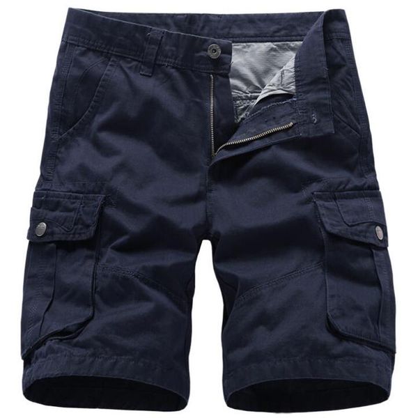 

men's shorts cotton summer casual men bermuda masculina male baggy military zipper pants breeches tactical shortsmen's, White;black