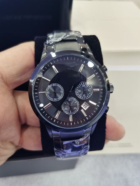

wrist watches for men 2022 new all dial work quartz watch luxury brand chronograph clock stainless steel belt men fashion, Slivery;brown