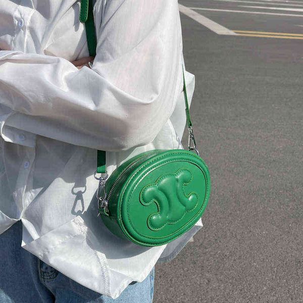 

50% off discount 2022 spring and summer new triumphal arch portable small round one shoulder messenger mobile phone bag luxury designer