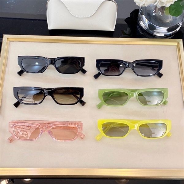 

22% off 2022 luxury fashion design high version sunglasses new warren cat's eye and the same small frame jelly, White;black